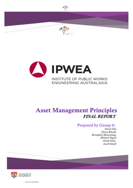 Asset Management Principles FINAL REPORT