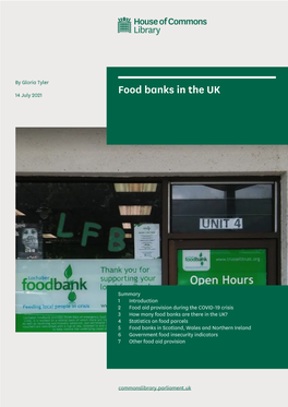 Food Banks in the UK