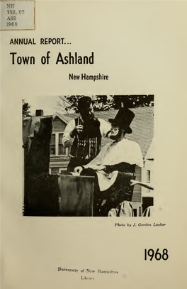 Annual Report of the Officers of the Town of Ashland, for the Fiscal Year