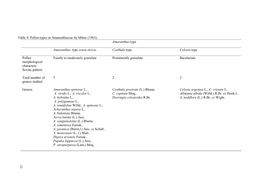 Table 4: Pollen-Types in Amaranthaceae by Mittre (1963). Amaranthus-Type