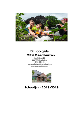 Schoolgids OBS Meedhuizen