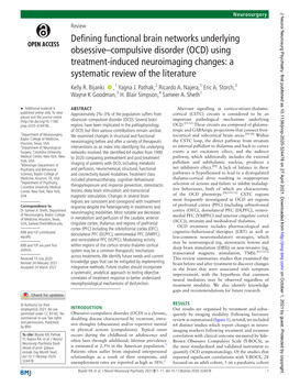 (OCD) Using Treatment-Induced Neuroimaging Changes