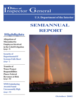 Semiannual Report to Congress