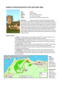 Gullane to North Berwick on the John Muir Way