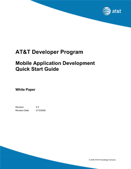 Mobile Application Development Quick Start Guide