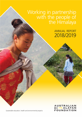 Working in Partnership with the People of the Himalaya 2018/2019