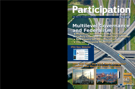 Multilevel Governance and Federalism