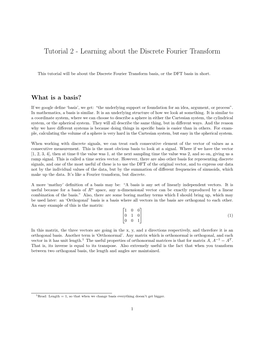 The Discrete Fourier Transform