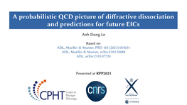 A Probabilistic QCD Picture of Diffractive Dissociation and Predictions for Future Eics