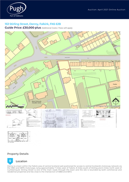 153 Stirling Street, Denny, Falkirk, FK6 6JB Guide Price: £30,000 Plus Additional Costs / Fees Will Apply