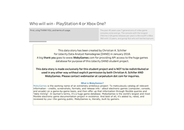 Project Tableau Ps4vsxone.Pdf