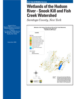 Wetlands of the Hudson River - Snook Kill and Fish Creek Watershed Saratoga County, New York