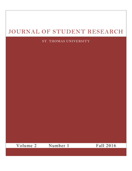 Journal of Student Research