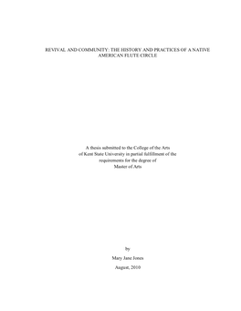 The History and Practices of a Native American Flute Circle