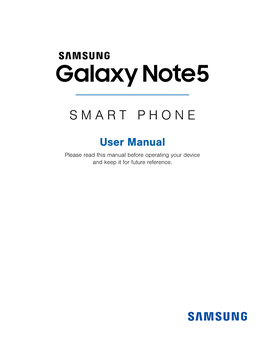 Samsung Galaxy Note 5 N920R6 User Manual