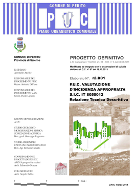 PROGETTO DEFINITIVO Provincia Di Salerno L.R