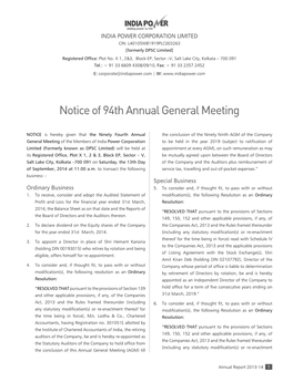 Annual Report 2013-14 1 Thereof for the Time Being in Force) Read with Schedule IV 9