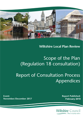 Scope of the Plan (Regulation 18 Consultation)