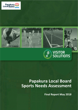 Papakura Sports Needs Assessment