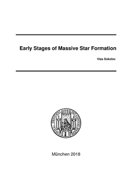 Early Stages of Massive Star Formation