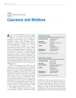Caucasus and Moldova