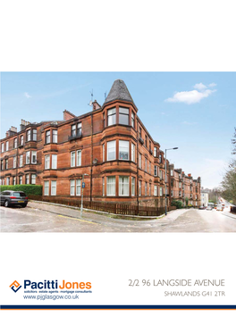 2/2 96 Langside Avenue Shawlands G41 2Tr 2/2 96 Langside Avenue