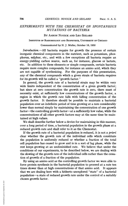 Factor-The Controlling Growth Factor-At a Sufficiently Low Value, While the Cell Population Has Ceased to Grow and Is in a Sort