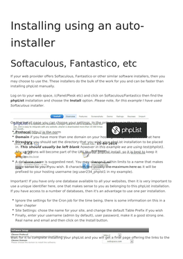 Installing Using an Auto-Installer