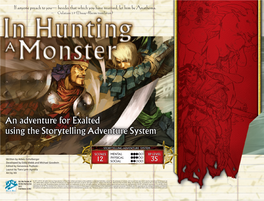 An Adventure for Exalted Using the Storytelling Adventure System