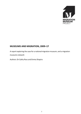Museums and Migration, 2009–17