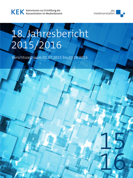 18. Jahresbericht 2015/2016