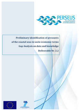 Preliminary Identification of Pressures of the Coastal Seas in Socio-Economic Terms Gap Analysis on Data and Knowledge Deliverable Nr