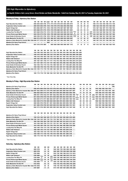 300 High Wycombe to Aylesbury