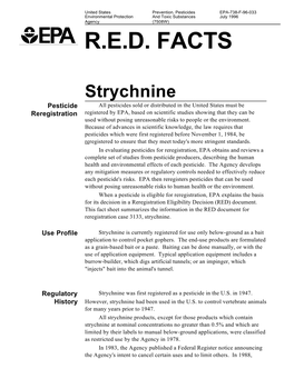 Pesticides EPA-738-F-96-033 Environmental Protection and Toxic Substances July 1996 Agency (7508W) R.E.D