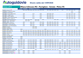 Linea Z411 Milano S.Donato M3