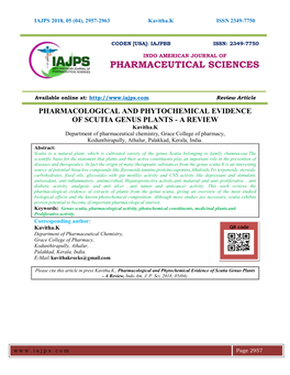 Pharmaceutical Sciences