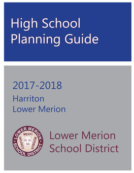 High School Planning Guide