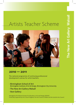 Artists Teacher Scheme the New Art Gallery Walsall