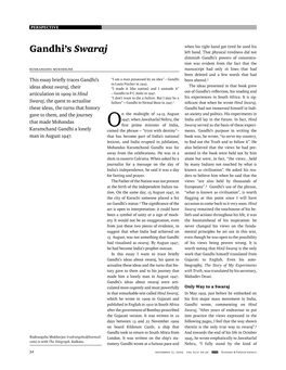 Gandhi's Swaraj