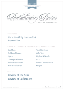 Review of the Year Review of Parliament