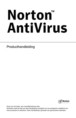 Norton Antivirus™ Producthandleiding