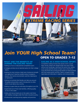 Join YOUR High School Team!