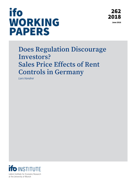 Sales Price Effects of Rent Controls in Germany