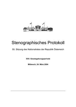 Stenographisches Protokoll