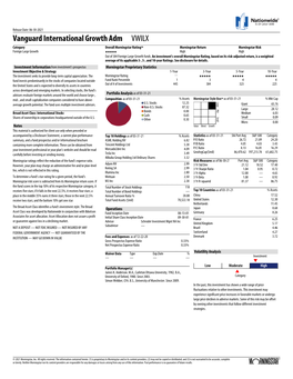 Vanguard International Growth Adm VWILX