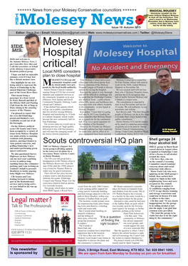 Molesey Hospital Critical!