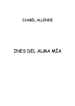 Ines Del Alma