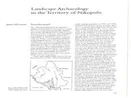 Landscape Archaeology in the Territory of Nikopolis