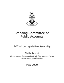 Standing Committee on Public Accounts Sixth Report