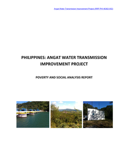 Philippines: Angat Water Transmission Improvement Project